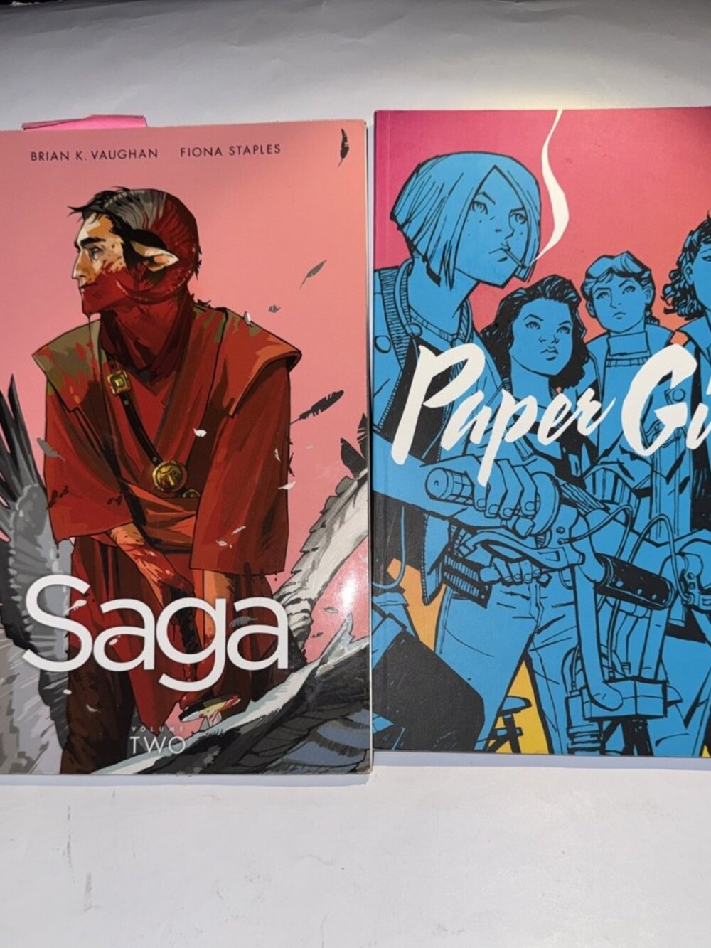 2017 Saga Graphic Novel Volume 2 & 2016 Paper Girls 1 Comics Lot Of 2